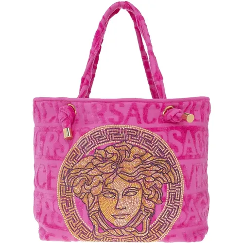 Personalisierte Einkaufstasche - Versace - Modalova