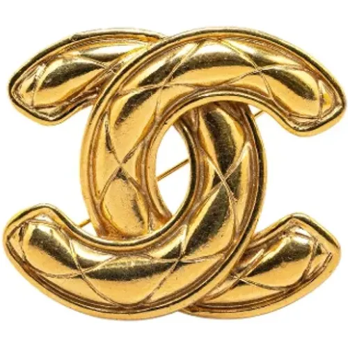 Pre-owned Jewellery, female, , Size: ONE SIZE Pre-owned Metal brooches - Chanel Vintage - Modalova