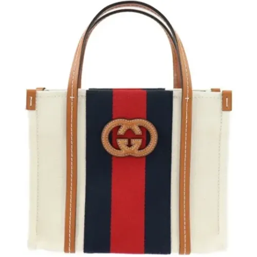 Pre-owned Tote Bags, female, , Size: ONE SIZE Pre-owned Canvas totes - Gucci Vintage - Modalova