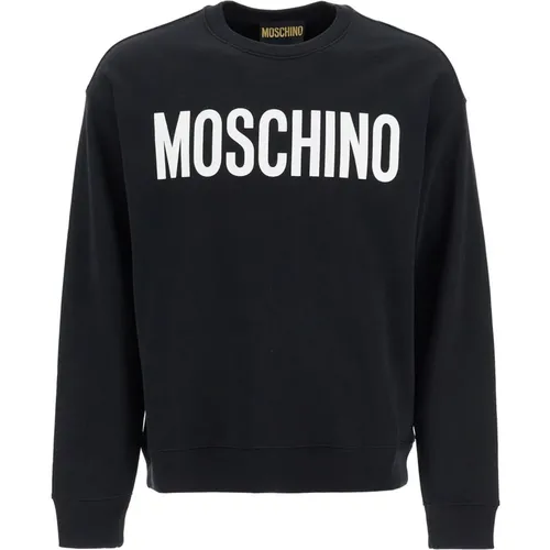 Sweatshirts, male, , Size: XL Logo Crewneck Sweatshirt - Moschino - Modalova