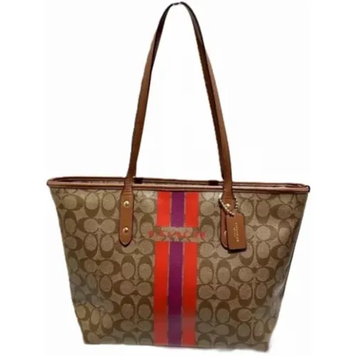 Pre-owned Tote Bags, female, , Size: ONE SIZE Pre-owned Canvas shoulder-bags - Coach Pre-owned - Modalova