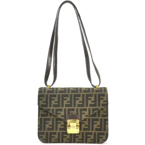 Pre-owned Shoulder Bags, female, , Size: ONE SIZE Pre-owned Canvas fendi-bags - Fendi Vintage - Modalova