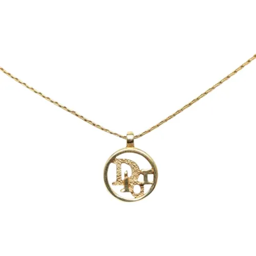 Pre-owned Jewellery, female, , Size: ONE SIZE Pre-owned Metal necklaces - Dior Vintage - Modalova