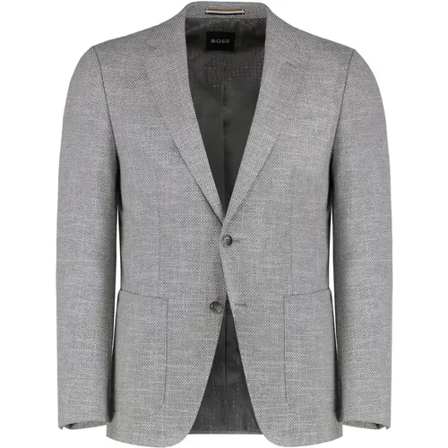 Blazers, male, , Size: L Elegant Jacket - HUGO - Modalova