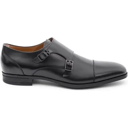Calfskin Monk Strap Shoes , male, Sizes: 11 UK - Hugo Boss - Modalova