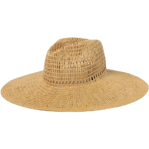 Hats, female, , Size: 58 CM Naturale Woven Hat for Women - Emporio Armani - Modalova