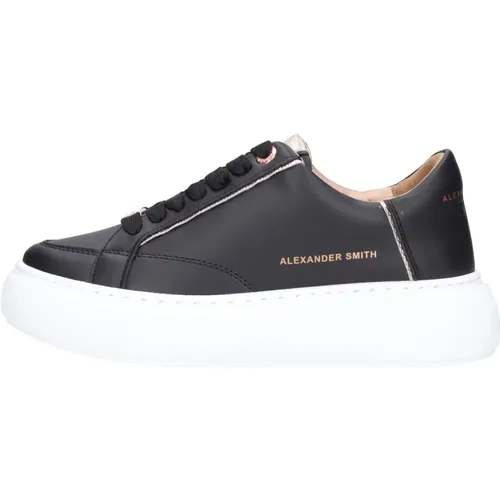 Sneakers Schwarz , Damen, Größe: 36 EU - Alexander Smith - Modalova