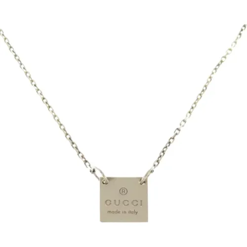 Pre-owned Jewellery, female, , Size: ONE SIZE Pre-owned Silver necklaces - Gucci Vintage - Modalova