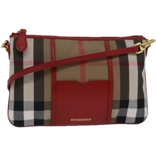 Pre-owned Canvas clutches , female, Sizes: ONE SIZE - Burberry Vintage - Modalova