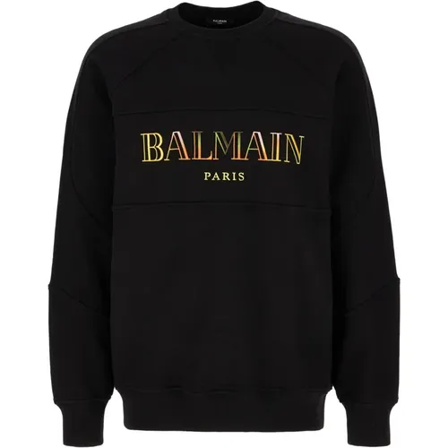 Sweatshirts, male, , Size: S Stylish Sweatshirt for Men - Balmain - Modalova