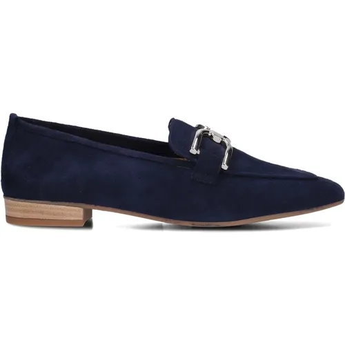 Marineblaue Wildleder Slip-Ons Baxter , Damen, Größe: 38 EU - Unisa - Modalova