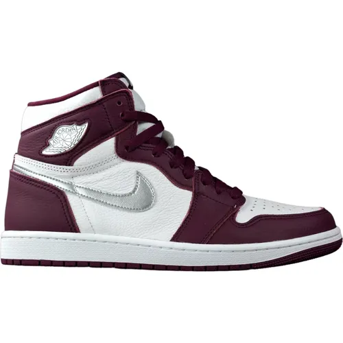 Sneakers, male, , Size: 9 US Bordeaux High Top Sneakers Men - Jordan - Modalova