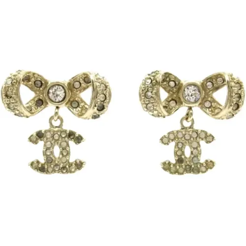 Pre-owned Jewellery, female, , Size: ONE SIZE Pre-owned Metal earrings - Chanel Vintage - Modalova