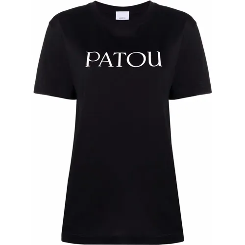 Cotton Crewneck T-shirt , female, Sizes: M, L, S, XS - Patou - Modalova