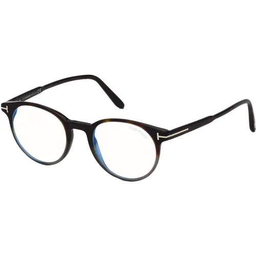 Blau Block Brillengestell , Damen, Größe: 47 MM - Tom Ford - Modalova