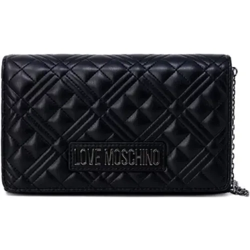 Cross Body Bags, female, , Size: ONE SIZE Compact Polyurethane Handbag Autumn/Winter Collection - Love Moschino - Modalova