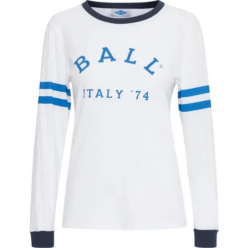 Sporty Long Sleeve T-Shirt with Print , female, Sizes: L, XS, 2XL, M, S, XL, 2XS - Ball - Modalova