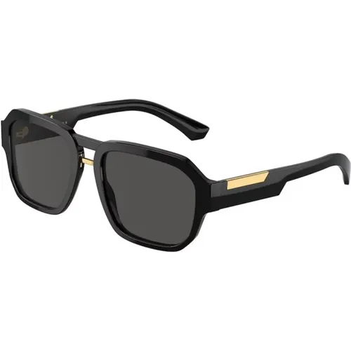 Sunglasses with Dark Grey Lenses , unisex, Sizes: 56 MM - Dolce & Gabbana - Modalova