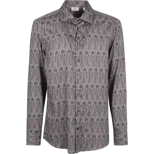 Grey Roma Shirt , male, Sizes: 3XL, L, XL - ETRO - Modalova