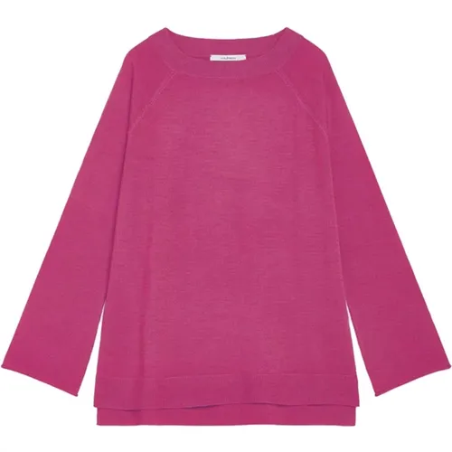 Oversized Merinowollpullover , Damen, Größe: M - MALIPARMI - Modalova