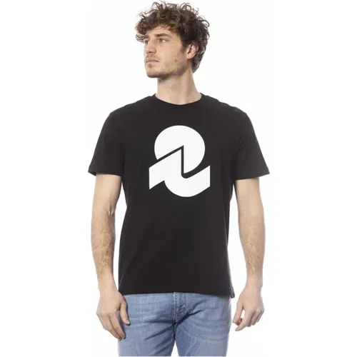 Schwarzes T-Shirt mit Logo-Druck - Invicta - Modalova
