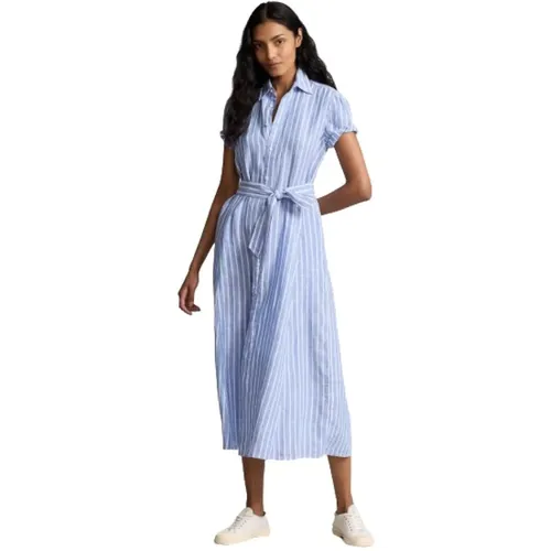 Shirt Kleider , Damen, Größe: 2XS - Polo Ralph Lauren - Modalova