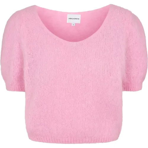 Weicher Beerenpullover , Damen, Größe: L - American Dreams - Modalova