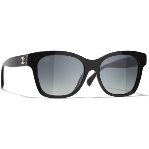 Ikonoische Sonnenbrille mit einheitlichen Gläsern , Damen, Größe: 54 MM - Chanel - Modalova