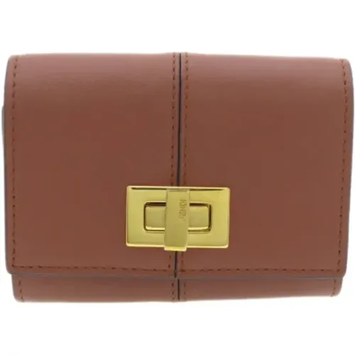 Pre-owned Wallets, female, , Size: ONE SIZE Pre-owned Leather wallets - Fendi Vintage - Modalova