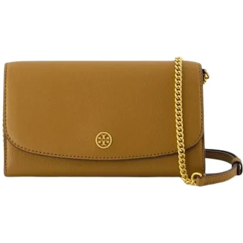 Leder Wallet On Chain - Neutral - TORY BURCH - Modalova