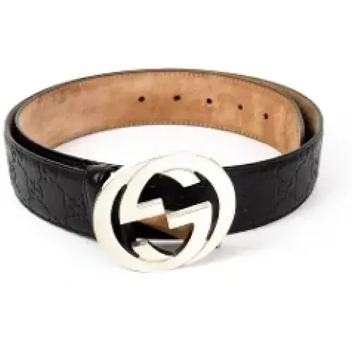 Pre-owned Belts, female, , Size: ONE SIZE Pre-owned Leather belts - Gucci Vintage - Modalova