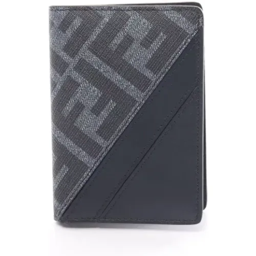 Pre-owned Wallets, male, , Size: ONE SIZE Pre-owned Coated canvas wallets - Fendi Vintage - Modalova