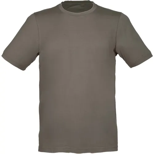Military Vintage Cotton T-shirt , male, Sizes: L, 5XL, 3XL, 4XL, M, XL, 2XL - Gran Sasso - Modalova