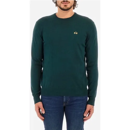 Grün Gables Tricot Crew Neck , Herren, Größe: XL - LA MARTINA - Modalova