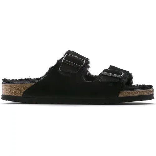 Sliders, male, , Size: 9 US Arizona Shearling Sandals - Birkenstock - Modalova