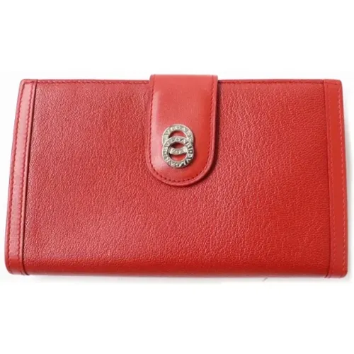 Pre-owned Wallets, female, , Size: ONE SIZE Pre-owned Leather wallets - Bvlgari Vintage - Modalova