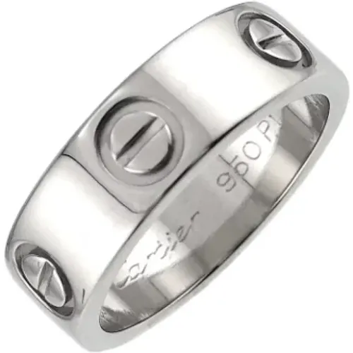 Pre-owned Jewellery, female, , Size: ONE SIZE Pre-owned Silver rings - Cartier Vintage - Modalova