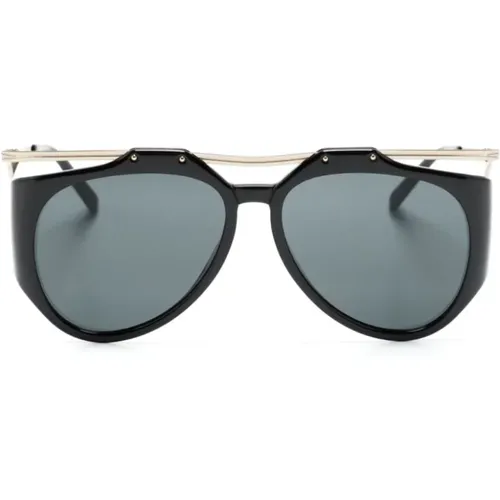 SL M137 Amelia 001 Sunglasses , female, Sizes: 55 MM - Saint Laurent - Modalova