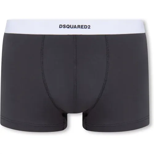 Bottoms, male, , Size: XS Boxers with logo - Dsquared2 - Modalova