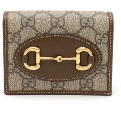 Pre-owned Wallets, female, , Size: ONE SIZE Pre-owned Canvas wallets - Gucci Vintage - Modalova