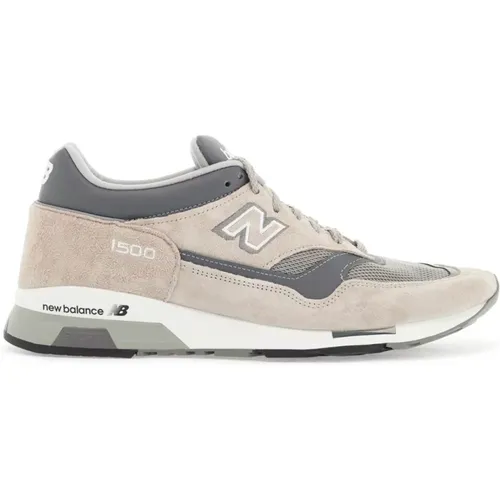 Mesh und Wildleder Sneakers , Herren, Größe: 42 1/2 EU - New Balance - Modalova