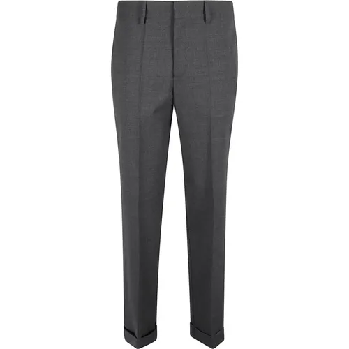 Grey Slim-Fit Wool Blend Trousers , female, Sizes: L, S, XL, M - P.a.r.o.s.h. - Modalova