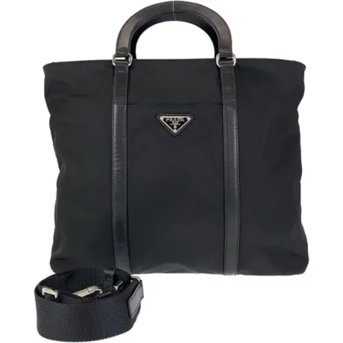 Pre-owned Tote Bags, female, , Size: ONE SIZE Pre-owned Canvas prada-bags - Prada Vintage - Modalova