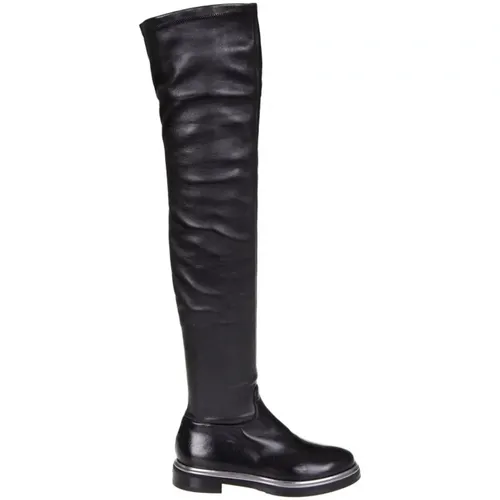 Over-knee Boots, female, , Size: 10 US Women`s Leather Over-Knee Boots - Le Silla - Modalova