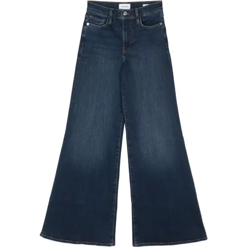Wide Leg Palazzo Pant Jeans , female, Sizes: W27, W28 - Frame - Modalova