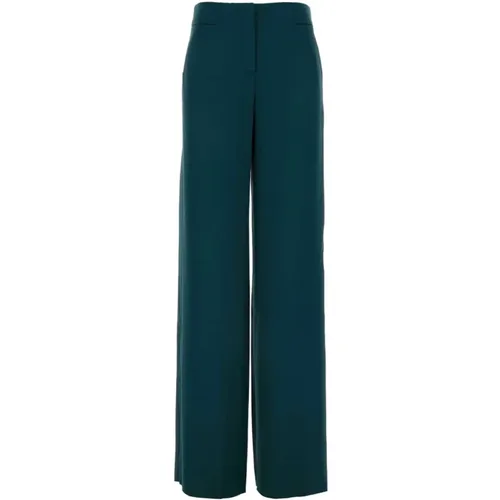 Elegante Smaragdgrüne Wide-Leg Hose - Giorgio Armani - Modalova