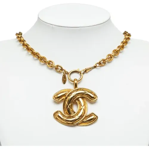 Pre-owned Jewellery, female, , Size: ONE SIZE Pre-owned Gold necklaces - Chanel Vintage - Modalova