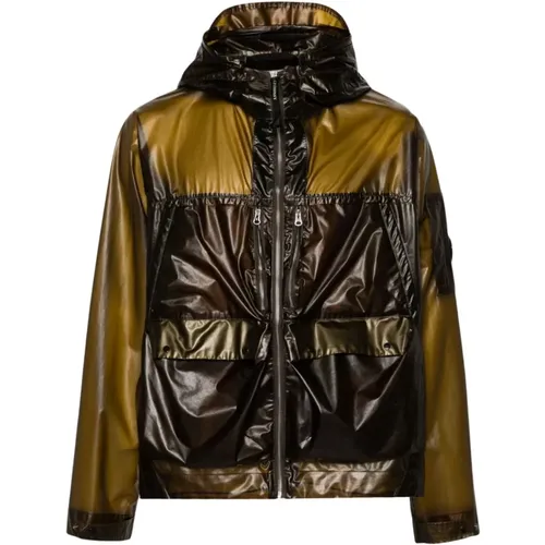 Transparent Hooded Jacket , male, Sizes: M - C.P. Company - Modalova