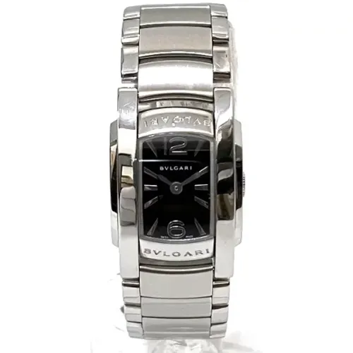 Pre-owned Stainless Steel watches , female, Sizes: ONE SIZE - Bvlgari Vintage - Modalova