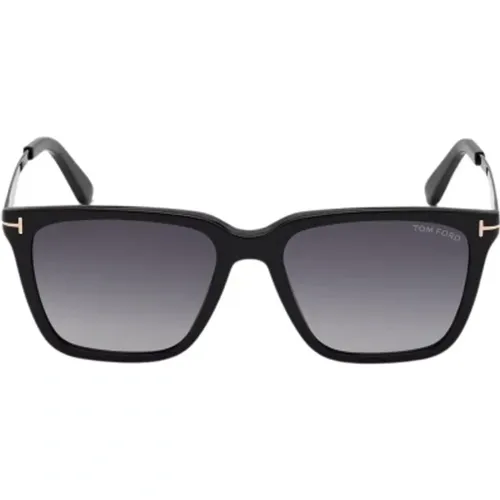 Stilvolle Herren Sonnenbrille Schwarz Acetat - Tom Ford - Modalova